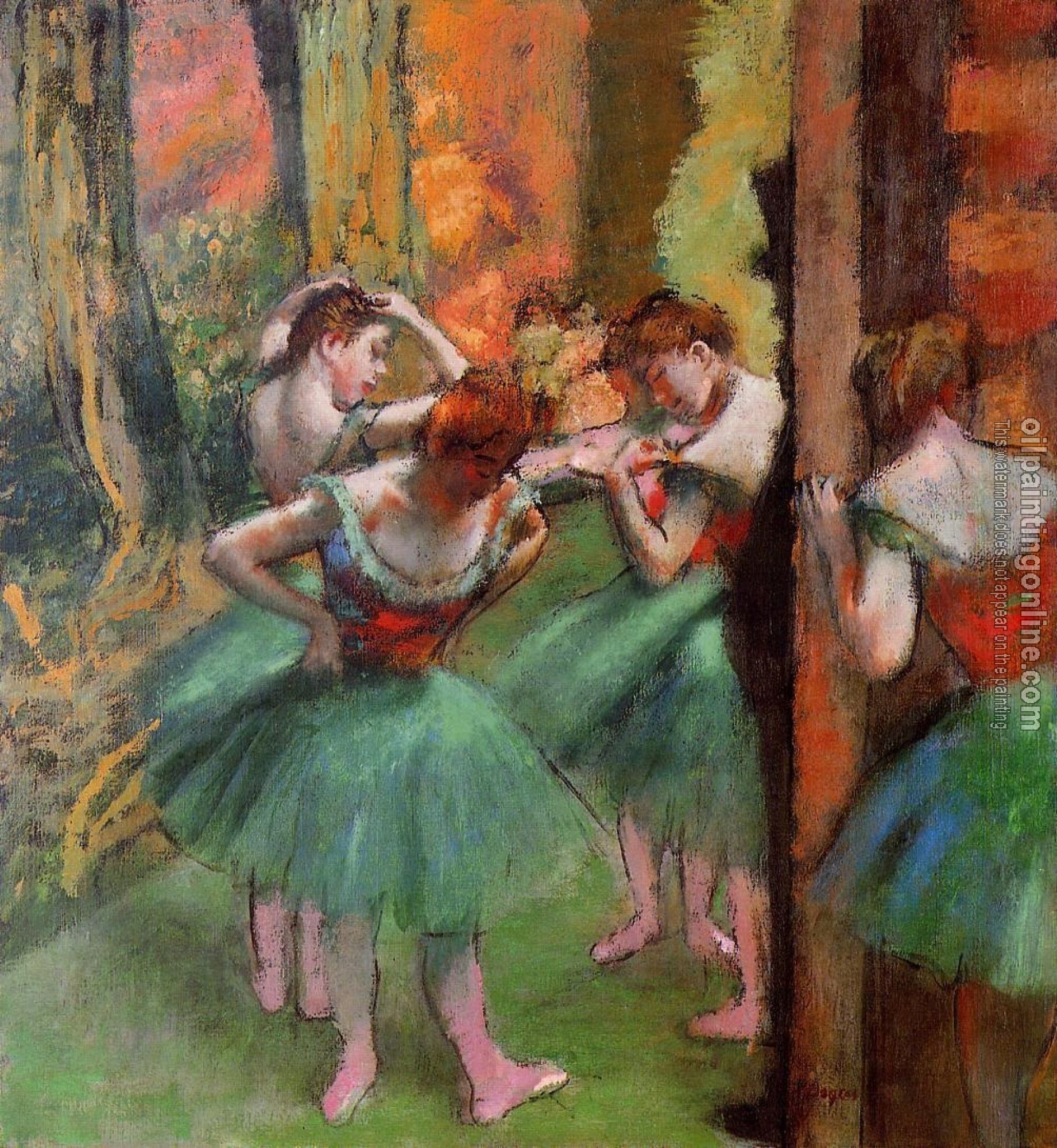 Degas, Edgar - Dancers, Pink and Green